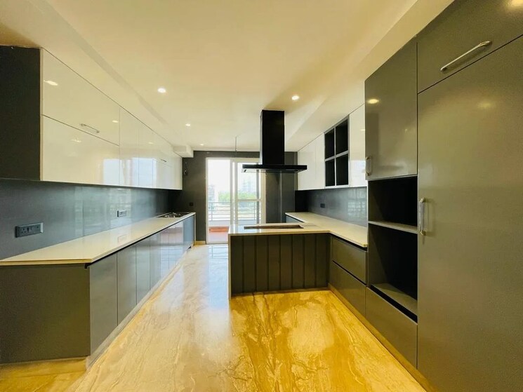 Kitchen, ambience-island 4 Bedroom 4500 Sq.Ft. Apartment In Sector 24 Gurgaon 9043427