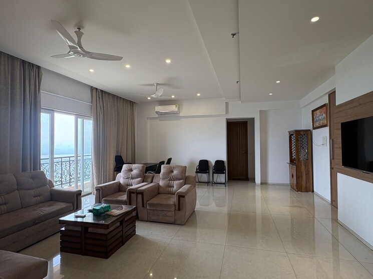 Living Room, pratik-heights 3 Bedroom 1960 Sq.Ft. Apartment In Ghansoli Navi Mumbai 9043473