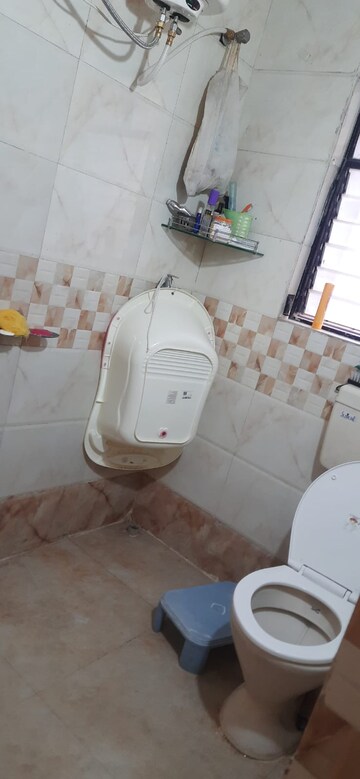 Bathroom in 2 BHK Apartment at Goel Ganga Hill Mist Garden, Kondhwa – for Rent