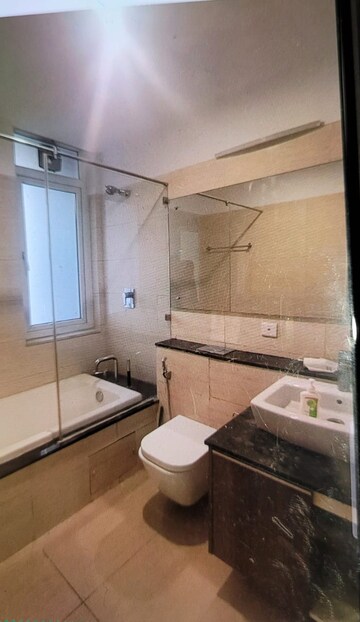 Attached Bathroom in 3 BHK Apartment at JM Aroma, Sector 75 – for Rent