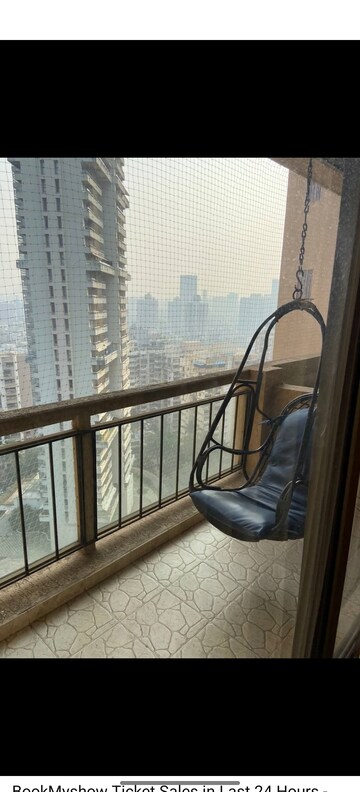 Balcony in 4 BHK Apartment at Oberoi Sky Gardens, Andheri West – for Rent