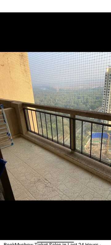 Balcony in 4 BHK Apartment at Oberoi Sky Gardens, Andheri West – for Rent