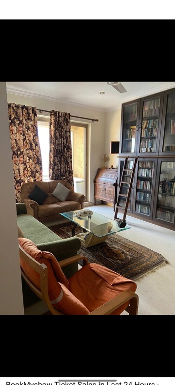 Living Room in 4 BHK Apartment at Oberoi Sky Gardens, Andheri West – for Rent