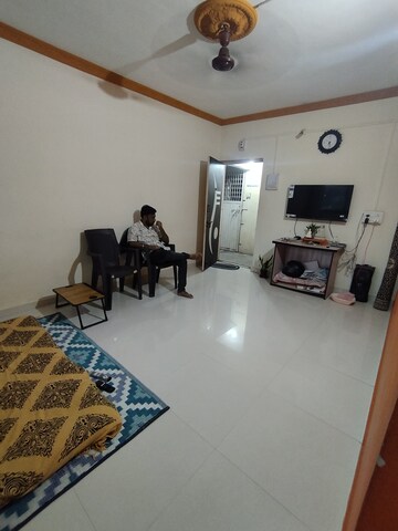 Living Room in 1 BHK Apartment at Kastur Kunj, Pimple Saudagar – for Rent