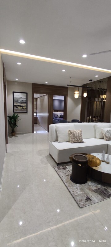 Living Room in 2.5 BHK Apartment at F5 Felicia, Hadapsar – for Sale