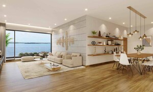 Living Room in 3.5 BHK Apartment at Dona Paula – for Sale