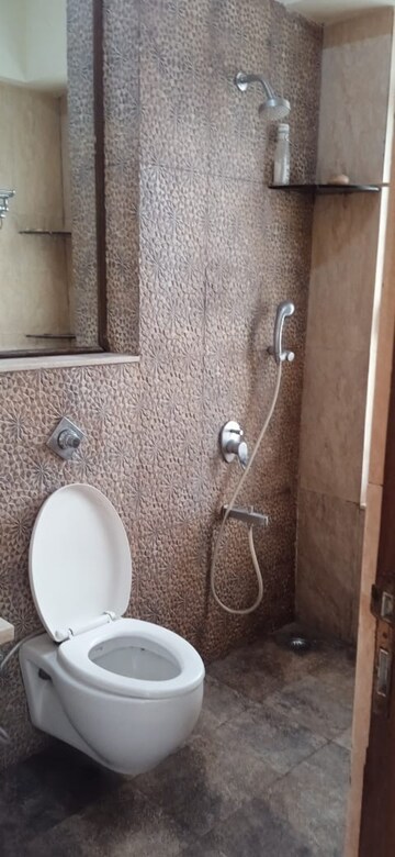 Bathroom in 3 BHK Apartment at Omkar Alta Monte, Malad East – for Rent