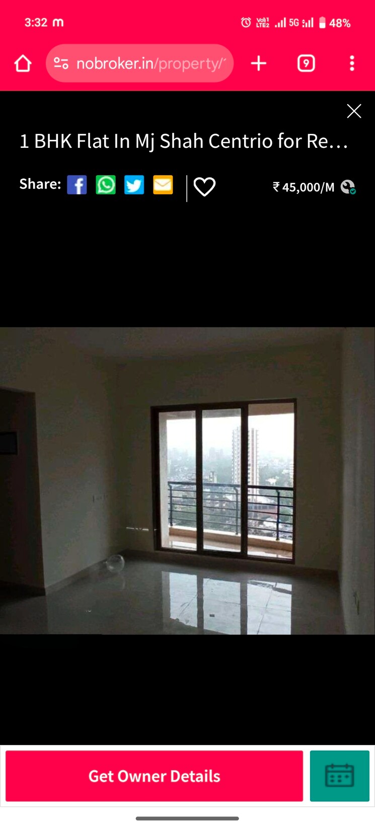 Room, mj-shah-centrio 1 Bedroom 608 Sq.Ft. Apartment In Govandi Mumbai 9044208