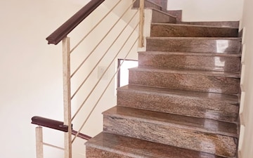 Staircase in 3 BHK Penthouse at Greentech City Duplex, Rajarhat – for Sale