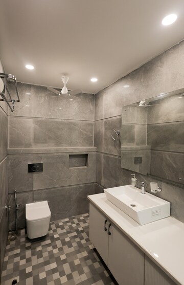 Bathroom in 4 BHK Builder Floor at Kalkaji – for Rent