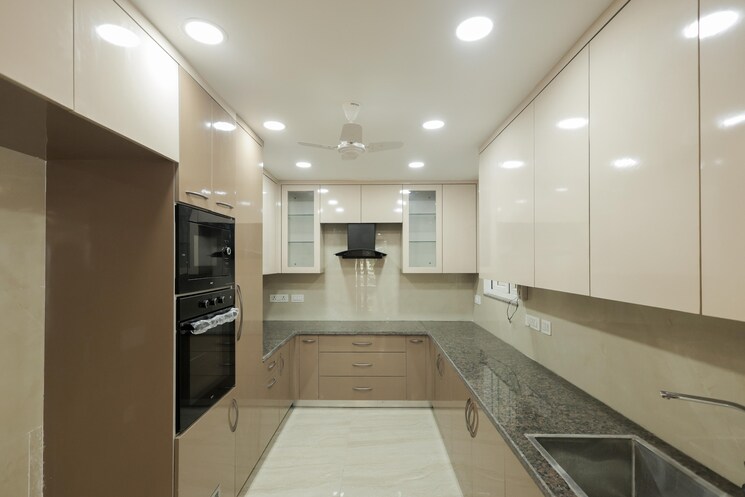 Kitchen, kalkaji 4 Bedroom 2700 Sq.Ft. Builder Floor In Kalkaji Delhi 9044662