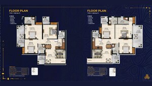 Floor Plan in 3 BHK Apartment at Noida Extension – for Sale