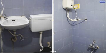 Bathroom in  Pg at Cbd Belapur Sector 11 – for Rent