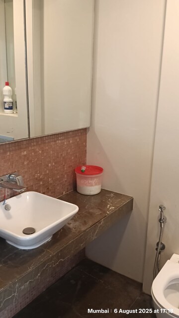Bathroom in 3 BHK Apartment at Lodha The Park, Worli – for Rent