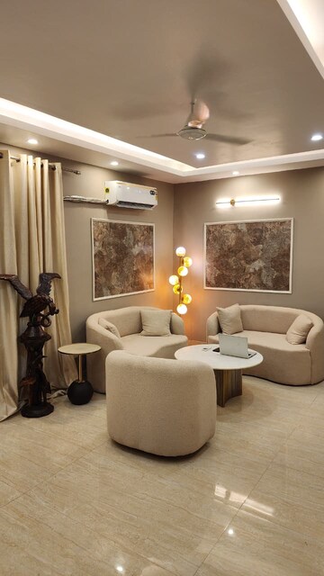Living Room in 3 BHK Apartment at Saket – for Rent