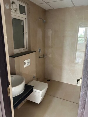 Bathroom in 3 BHK Apartment at Rishita Manhattan, Gomti Nagar – for Sale