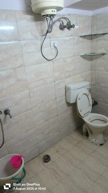 Bathroom in 1 BHK Builder Floor at Malviya Nagar – for Rent