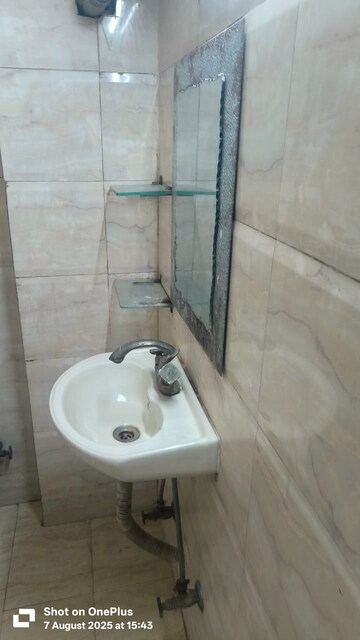 Bathroom in 1 BHK Builder Floor at Malviya Nagar – for Rent