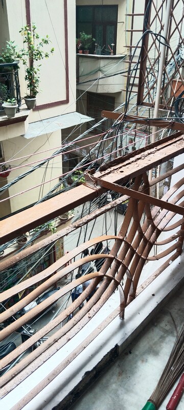 Balcony in 1 BHK Builder Floor at Malviya Nagar – for Rent