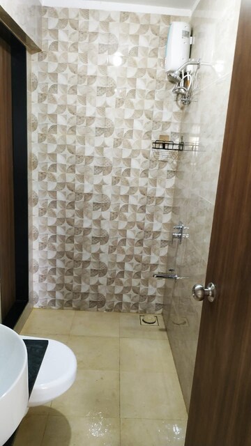 Bathroom in 1 BHK Apartment at Mahavir Square, Manpada – for Rent