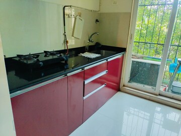 Kitchen in 1 BHK Apartment at Vijay Galaxy, Waghbil – for Sale