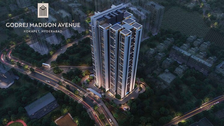 Exterior View, godrej-madison-avenue 3 Bedroom 2650 Sq.Ft. Apartment In Kokapet Hyderabad 9046357