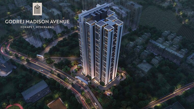 Exterior View, godrej-madison-avenue 4 Bedroom 2900 Sq.Ft. Apartment In Kokapet Hyderabad 9046368