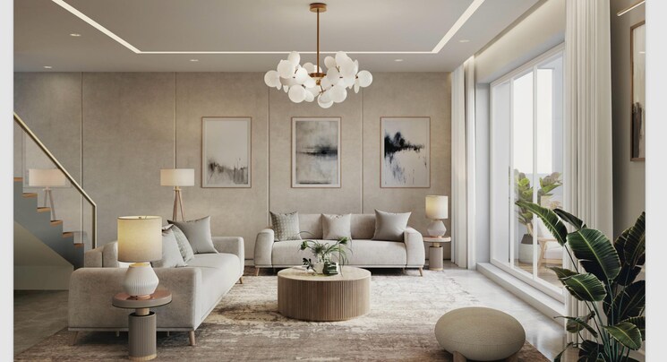 Living Room, lohia-jain-the-reserve 3 Bedroom 1243 Sq.Ft. Apartment In Koregaon Park Annexe Pune 9046473