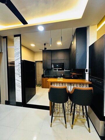 Kitchen in 3 BHK Apartment at Twin Towers Apartment, Aundh – for Rent