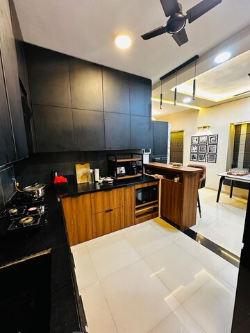 Kitchen in 3 BHK Apartment at Twin Towers Apartment, Aundh – for Rent