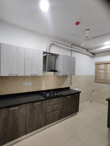 Kitchen in 3 BHK Apartment at Prestige High Fields, Gachibowli – for Rent