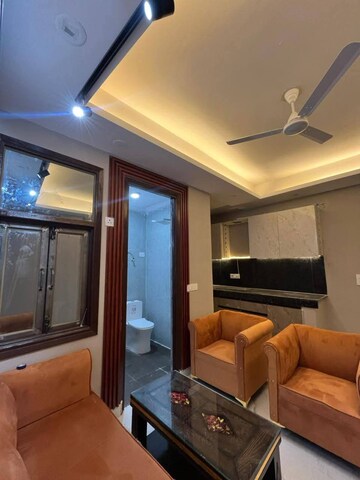 Living Room in 1 BHK Builder Floor at Saket – for Rent