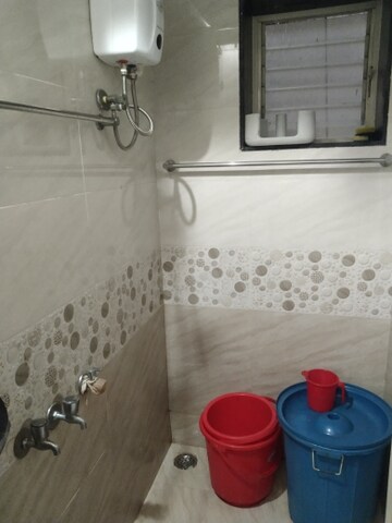 Bathroom in 1 RK Apartment at Jagrut CHS, Gokhalenagar – for Rent