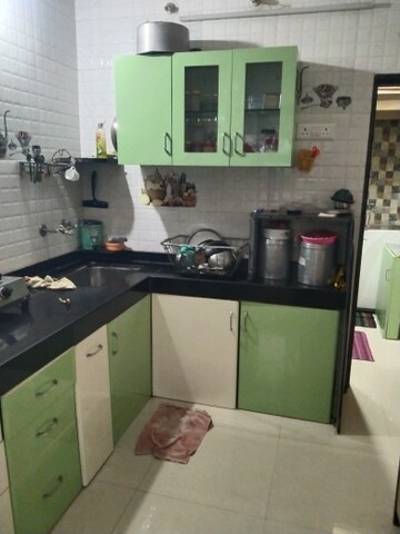 Kitchen in 1 RK Apartment at Jagrut CHS, Gokhalenagar – for Rent