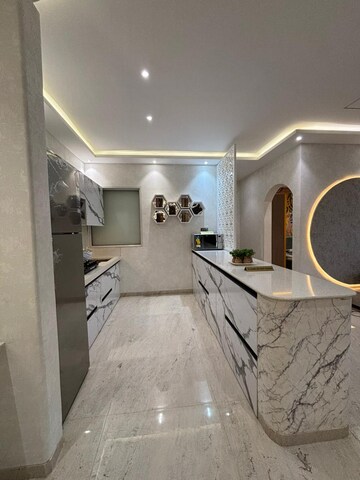 Bathroom in 2 BHK Apartment at L&T Crescent Bay T2, Parel – for Rent