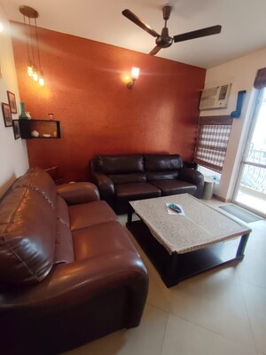 Living Room in 3.5 BHK Penthouse at Unitech Palms, South City 1 – for Sale