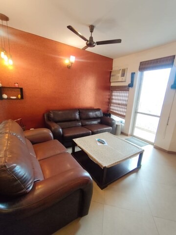 Living Room in 3.5 BHK Penthouse at Unitech Palms, South City 1 – for Sale