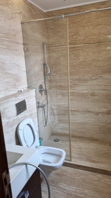 Bathroom in 4 BHK Builder Floor at Boutique Residential Apartments A1 313, Safdarjung Enclave – for Rent