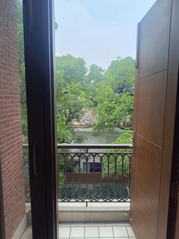 Balcony in 4 BHK Builder Floor at Florence Nightingale Lane, Green Park – for Rent