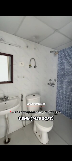 Attached Bathroom in 3 BHK Apartment at Eros Sampoornam, Sector 2 Greater Noida – for Sale
