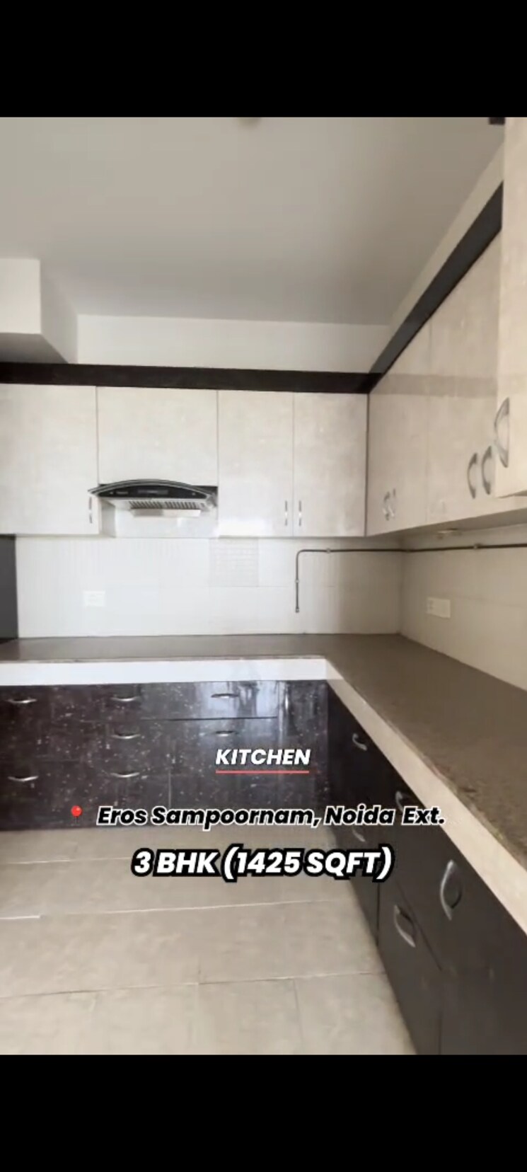 Kitchen, eros-sampoornam 3 Bedroom 1425 Sq.Ft. Apartment In Sector 2 Greater Noida Greater Noida 9046914