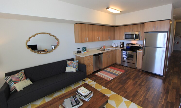 Kitchen, savviour-manoharram Studio 550 Sq.Ft. Apartment In Gaur Yamuna City Greater Noida 9046929