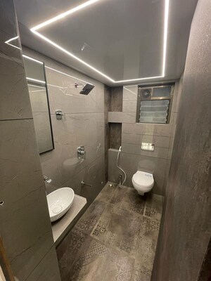 Bathroom in 1 BHK Apartment at Empire Homes, Ambernath – for Rent