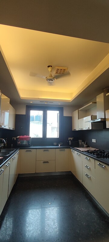 Kitchen in 4 BHK Builder Floor at New Friends Colony – for Sale