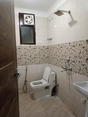 Bathroom in 2 BHK Builder Floor at Chattarpur – for Rent