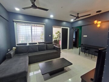 Living Room in 2 BHK Apartment at Majestique Towers, Kharadi – for Rent
