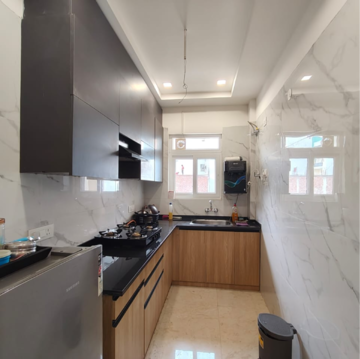 Kitchen in 3 BHK Builder Floor at Puri Kohinoor, Tikawali – for Rent
