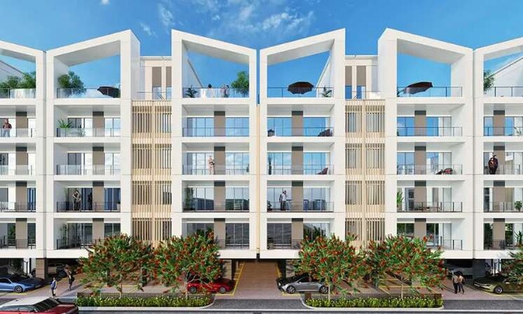 Exterior View, signature-global-daxin-vistas 2.5 Bedroom 1280 Sq.Ft. Builder Floor In Bhondsi Gurgaon 9047487