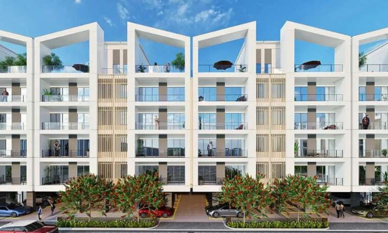 Exterior View, signature-global-daxin-vistas 2.5 Bedroom 1280 Sq.Ft. Builder Floor In Bhondsi Gurgaon 9047487