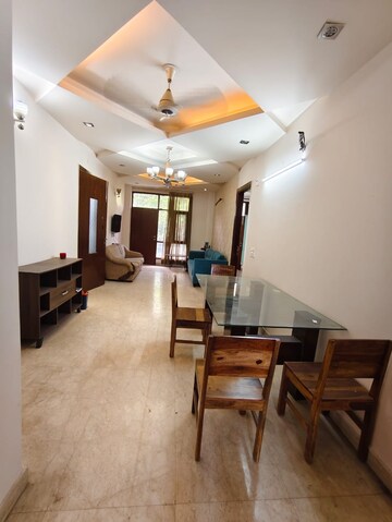 Living Room in 3 BHK Builder Floor at RBC II, Sushant Lok I – for Rent